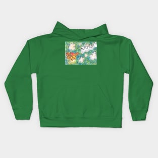 The airplane of fantasy - 1 Kids Hoodie